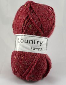 Country tweed 153 bordová