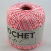 Crochet multi 300 ružovo-biely melír