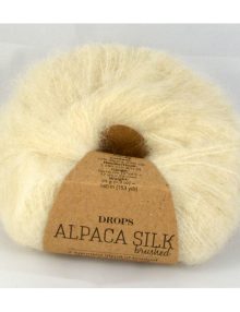 Drops Brushed alpaca silk 1 prírodná biela