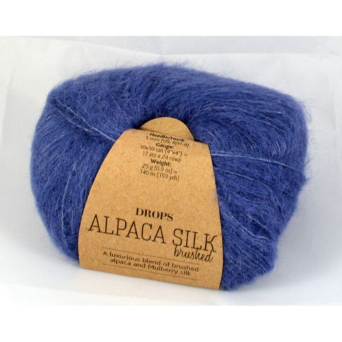 Drops Brushed alpaca silk 13 džínsová modrá