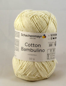 Cotton Bambulino 2 prírodná biela
