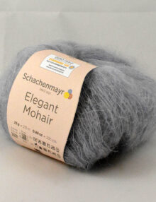 Elegant Mohair 90 strieborno sivá