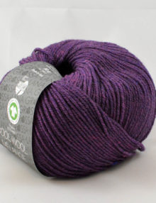Cool Wool melange 103 tmavá fialová