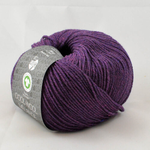 Cool Wool melange 103 tmavá fialová