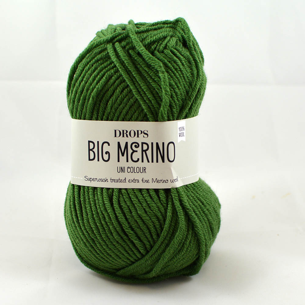 Drops Big Merino 14 lesná zelená